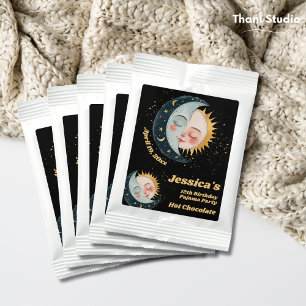 Any Age Vintage Celestial Pajama Birthday Black Hot Chocolate Drink Mix