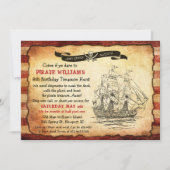 ANY AGE - Vintage Pirate Birthday Party Invitation (Front)