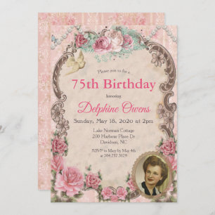 ANY AGE - Vintage Victorian Birthday Invitation