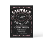 Any Age Vintage Whiskey Themed Birthday Invitation