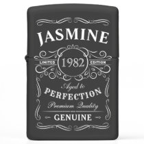 Any Age Whiskey Themed Aged To Perfection Birthday Zippo Lighter
