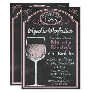 Aged To Perfection Invitations Zazzle