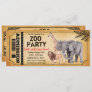 ANY AGE - Zoo Jungle Party Birthday Invitation