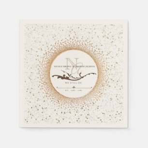 ANY Anniversary Elegant Monogram Napkin