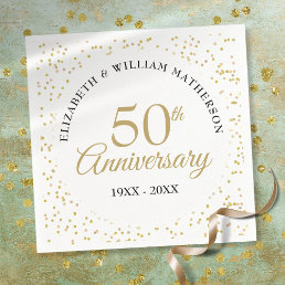 Any Anniversary Year Wedding Confetti Napkins