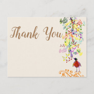 Any Background Color A Little Birdie Told Me So Postcard