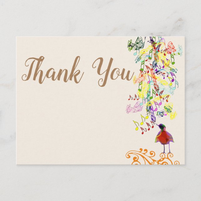 Any Background Color A Little Birdie Told Me So Postcard (Front)
