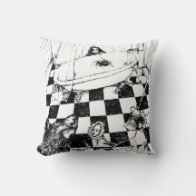 ANY BACKGROUND COLOR! Hiding from the Wolf Pillow