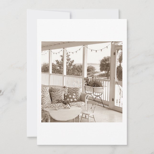 ANY BEACH HOUSE PARTY INVITATION (Front)