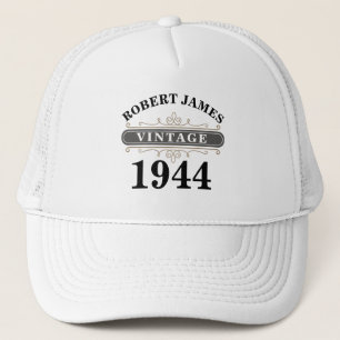 Any Birthday Age Vintage Trucker Hat