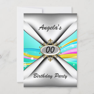 Any birthday party Invitation sixty