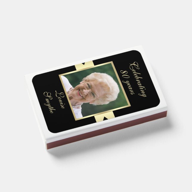 Any Birthday Photo Matchbox Matchboxes (Front Closed)