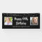 Any Birthday Then & Now Photos String Lights Black