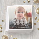 ANY Birthday "This Kid" Modern Photo Overlay Napkins<br><div class="desc">Add a stylish personalized touch to birthday party decorations with fun modern "This Kid" photo paper napkins. All wording on this template is simple to customize. The colors, font styles and overlay opacity are easy to change with the Zazzle Design Editor tool. The minimalist black and white design features large,...</div>