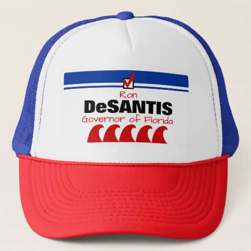 Any Candidate Red Wave Template Trucker Hat