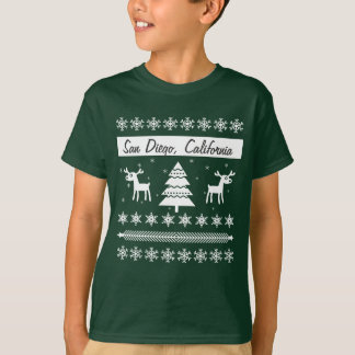Any City Name Ugly Christmas Sweater Reindeer