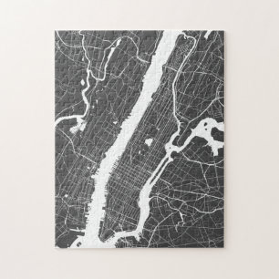 Any City   New York Street Map Jigsaw Puzzle