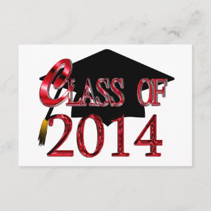 Any Color 2014 Class Graduation Party Invitations