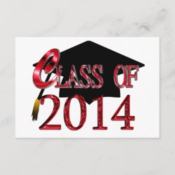 Any Color 2014 Class Graduation Party Invitations by mvdesigns at Zazzle