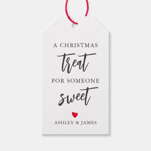 Any Color A Christmas Treat for Someone Sweet Gift Tags
