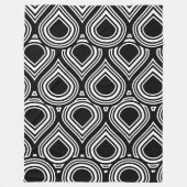 Any Color Abstract Teardrop MCM Pattern Fleece Blanket (Front)