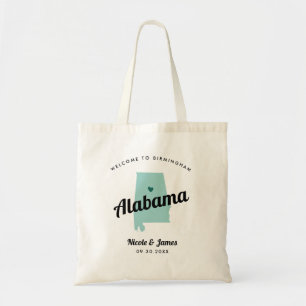 Any Color Alabama Destination Wedding Welcome Bag, Tote Bag