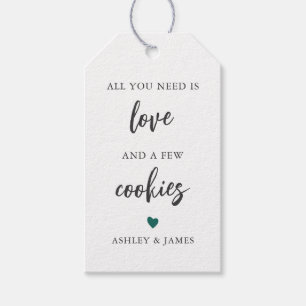 Any Color All You Need is Love and a Few Cookies, Gift Tags