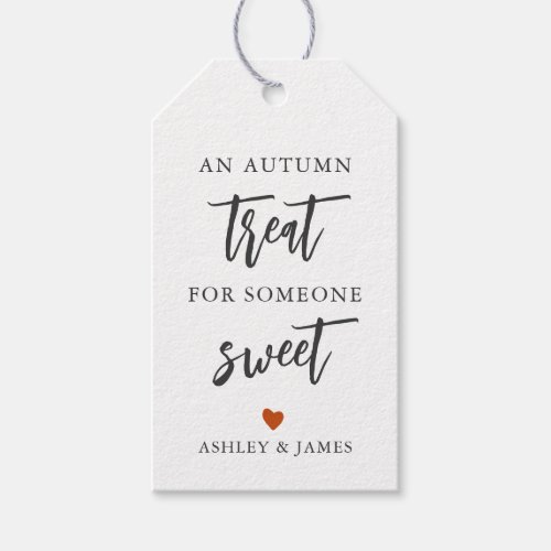 Any Color An Autumn Treat for Someone Sweet Gift Tags