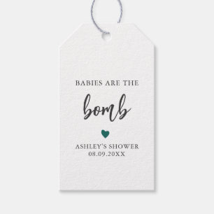 Any Color Babies are the Bomb Tag, Baby Shower Gift Tags