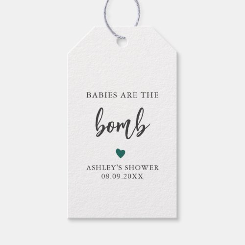 Any Color Babies are the Bomb Tag Baby Shower Gift Tags