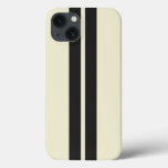 Any Color Background &amp; Black Car Racing Stripes Iphone 13 Case at Zazzle