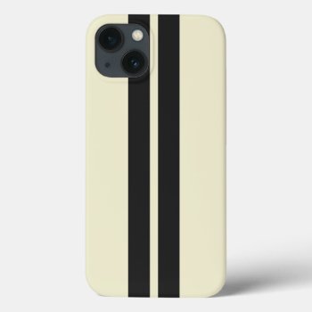 Any Color Background & Black Car Racing Stripes Iphone 13 Case by teeloft at Zazzle