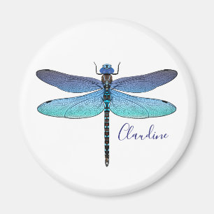 Any Color Background Dragonfly Magnet