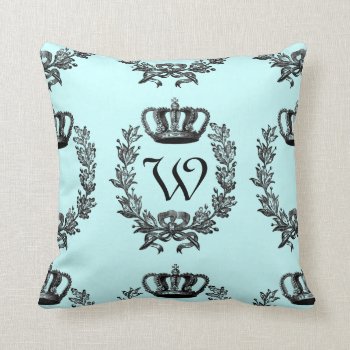 Any Color Background  - Monogram Throw Pillow by K2Pphotography at Zazzle