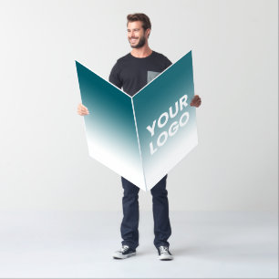 Any Color Background White Gradient & Your Logo Card