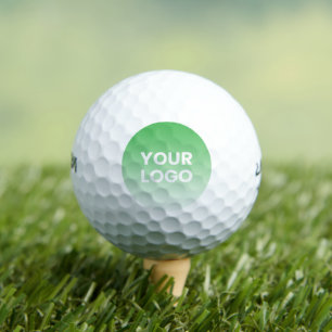 Any Color Background White Gradient & Your Logo Golf Balls