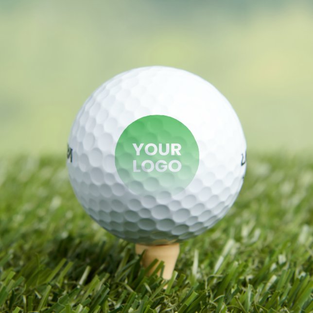 Any Color Background | White Gradient & Your Logo Golf Balls (Insitu Tee)