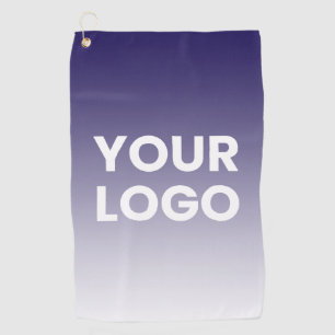 Any Color Background White Gradient & Your Logo Golf Towel
