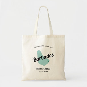 Any Color Barbados Wedding Welcome Bag, Tote Bag