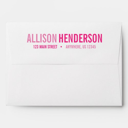 Any Color _ Block Letters Personalized Envelopes