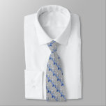 Any Color Blue And Gray Star Of David Pattern Neck Tie at Zazzle