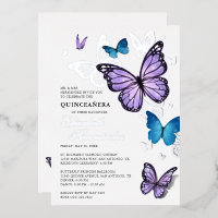 Any Color Butterfly Elegant Quinceanera