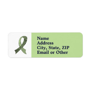 Any Color Cause Awareness Ribbon Label
