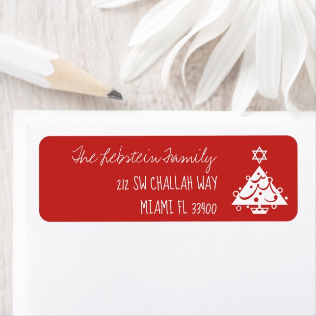 Any Color Christmas + Hanukkah Tree + Chalk | Red Label (Insitu)