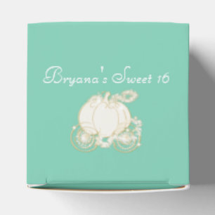 ANY COLOR Cinderella Gold Carriage Favor Boxes