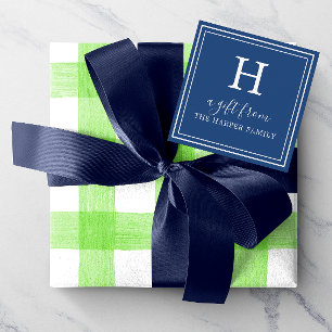 Any Color - Classic Monogram Gift Enclosure Cards
