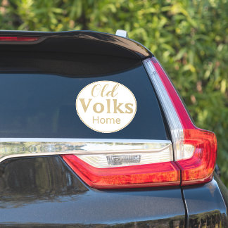 ANY COLOR COMBO Old volks Home Sticker