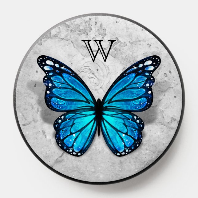 Any Color Cool 3D Monarch Butterfly Phone PopSocket (Popsocket)