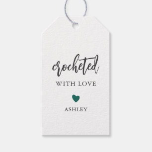 Any Color Crocheted with Love, Handmade Gift Tags