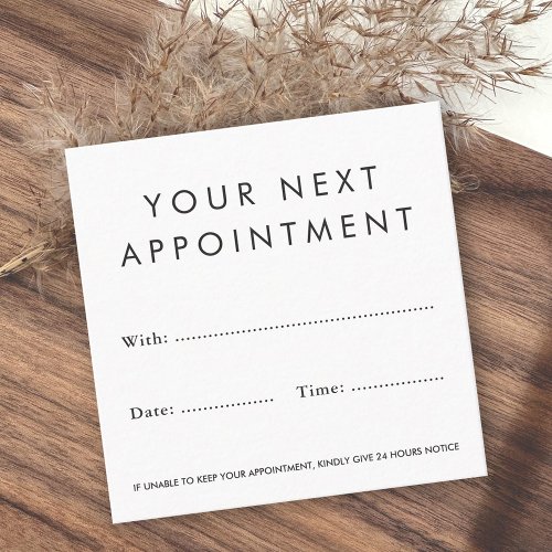 Any color custom logo appointment cards